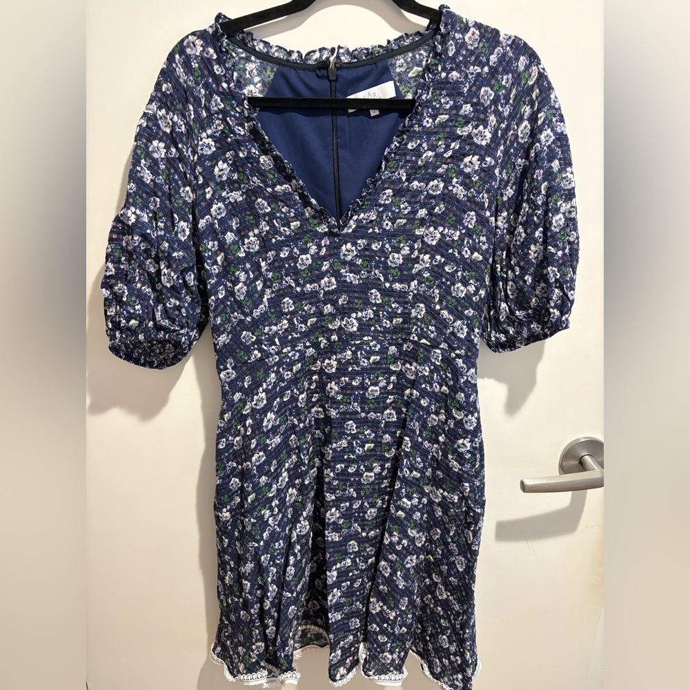 Floral Blue Women's Dress